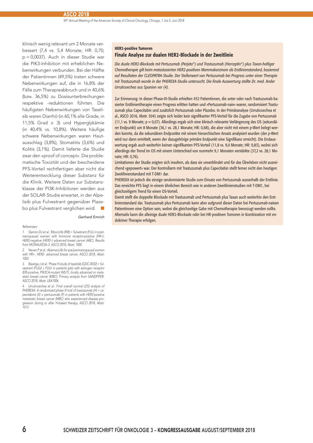 Cdk Inhibitoren Plus Fulvestrant Berzeugen Rosenfluh Ch