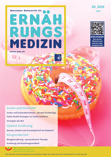 Schweizer Zeitschrift für Ernährungsmedizin - Aktuelle Ausgabe